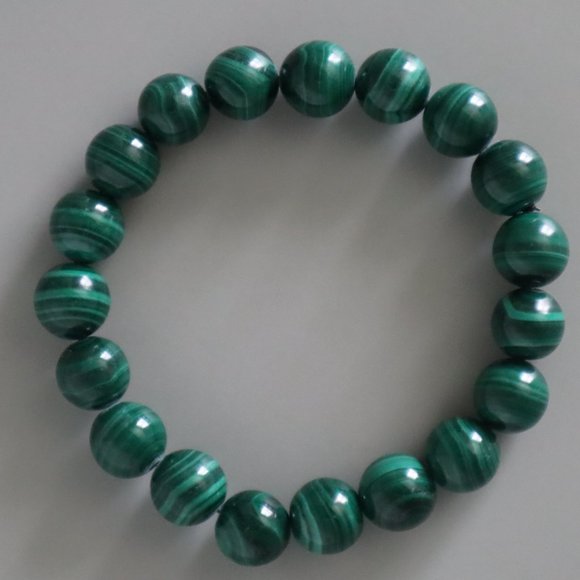 Malachite Stretch Bracelet - Picture 3 of 10